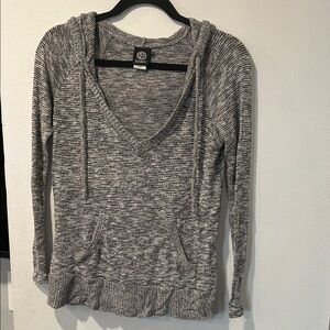 Bobeau Gray Hooded Sweatshirt